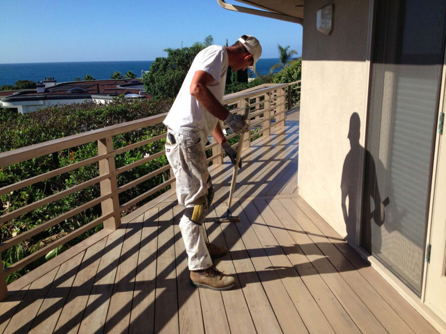  Deck Re-Staining for Existing Client in La Jolla CA, Fall 2012
