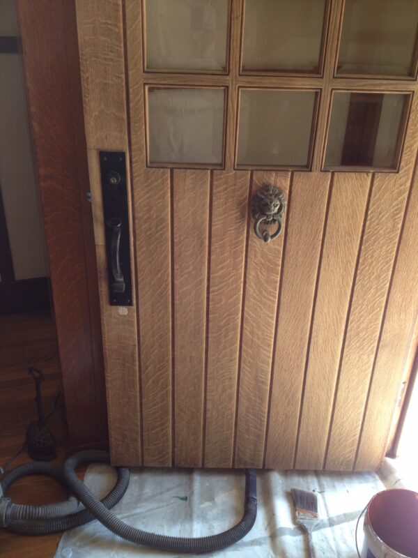  Entry Door Refinishing in Mission Hills