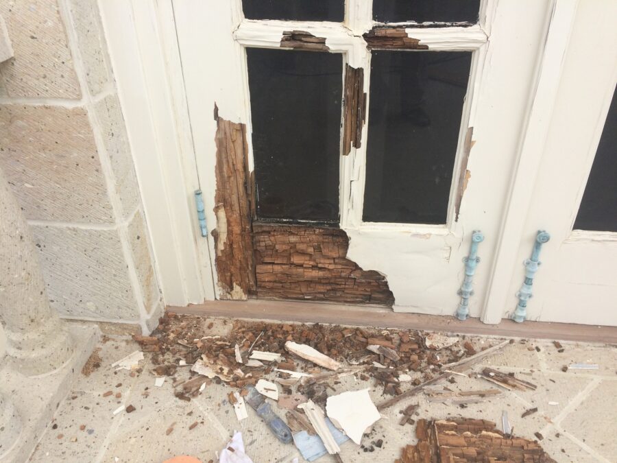  Restoring an Exterior Door With Termite Damage in Shumway