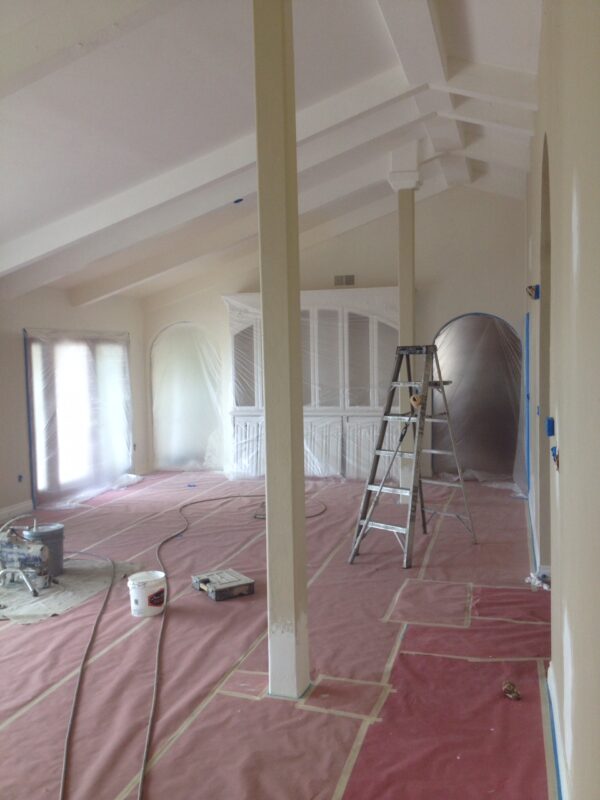  Full White Interior Home Repainting in La Jolla
